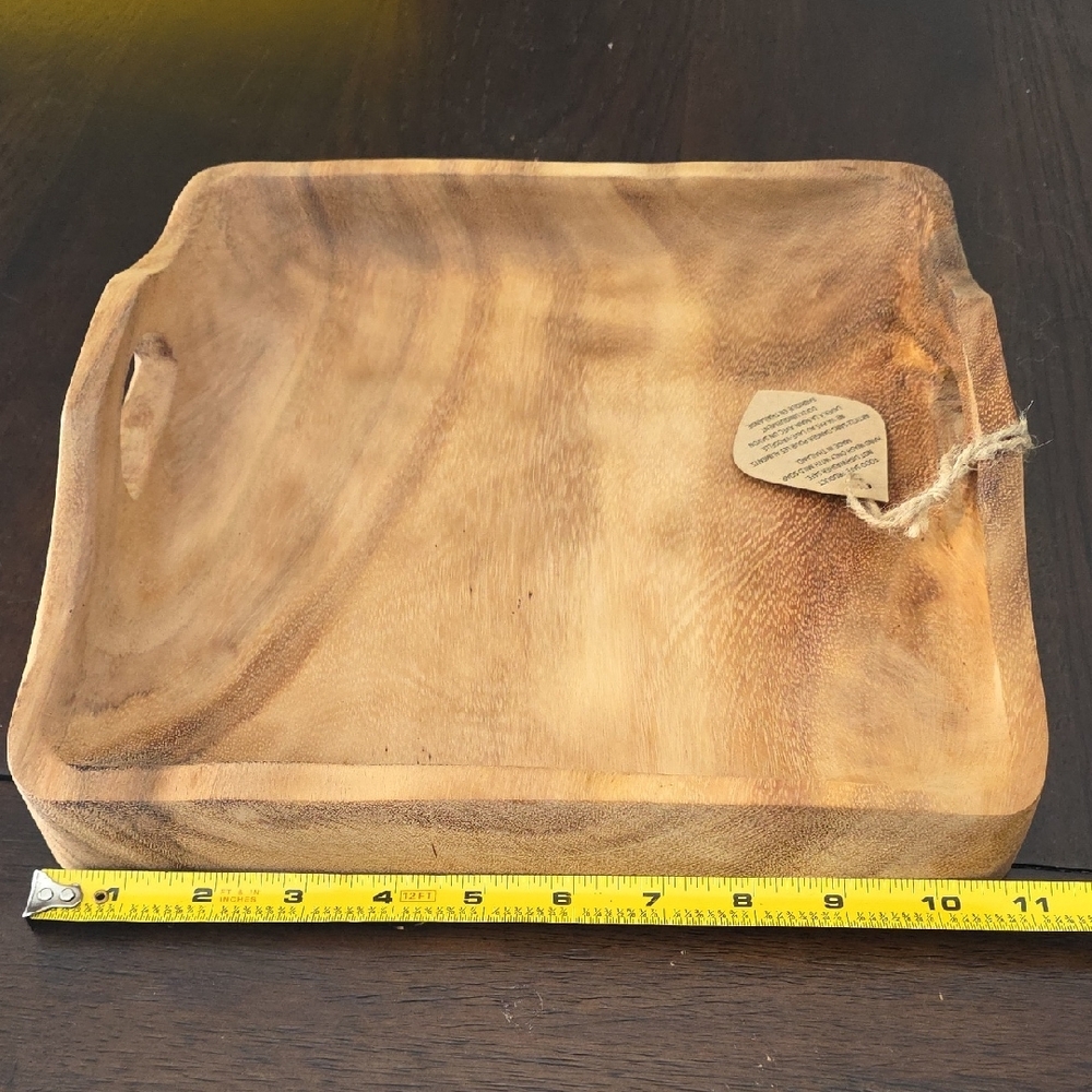 Rustic Brown Wooden Tray - Picture 5 of 6